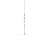 Stunning 0.302 CT Round Moissanite Diamond Spiral Necklace in Solid Gold