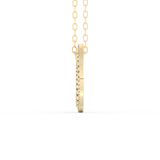 Stunning 1.288 CT Round Moissanite Diamond Spiral Necklace in Solid Gold