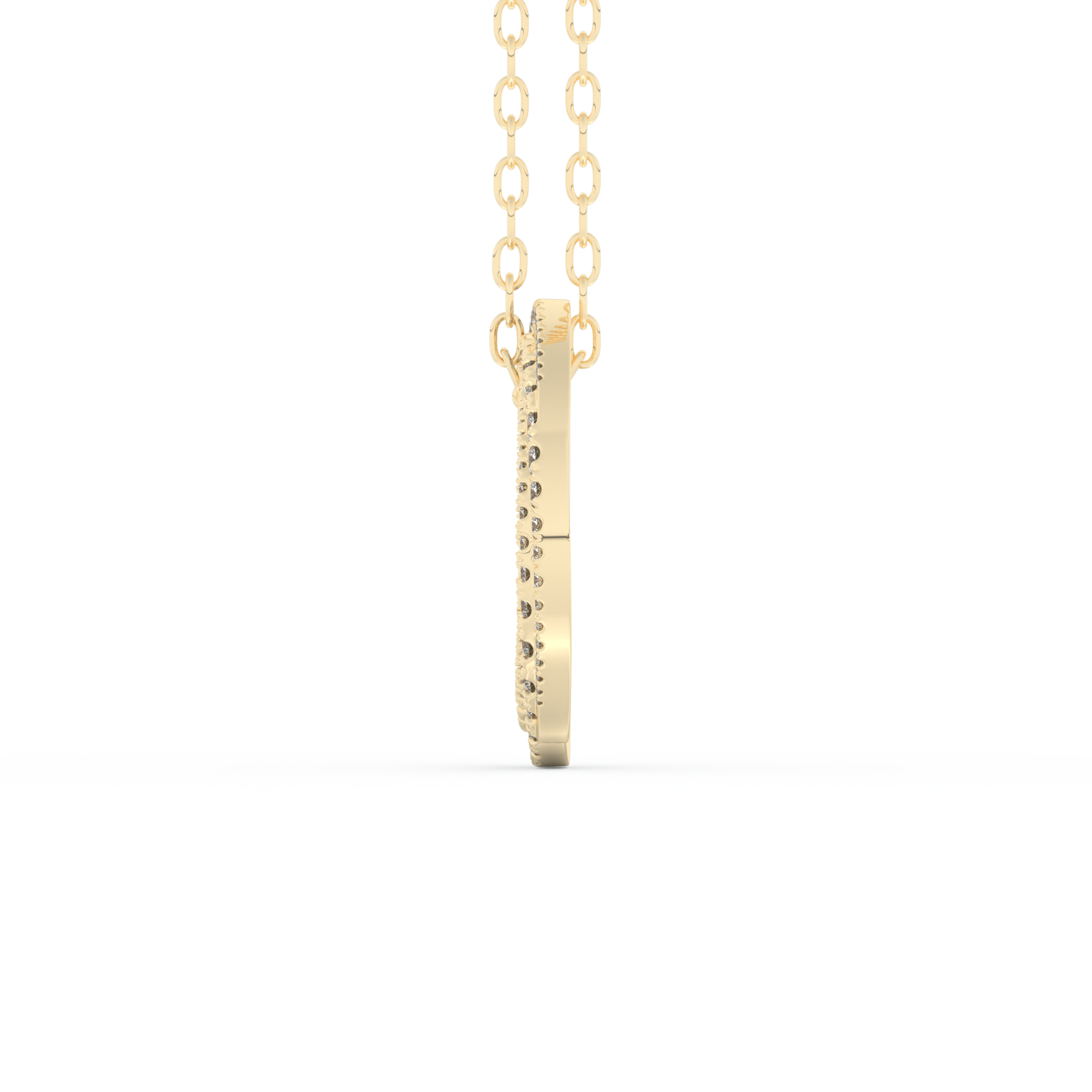 Stunning 1.288 CT Round Moissanite Diamond Spiral Necklace in Solid Gold