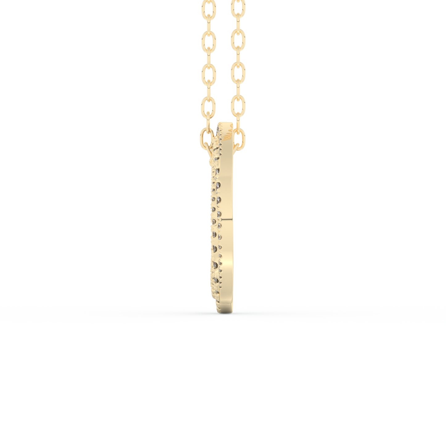 Stunning 1.288 CT Round Moissanite Diamond Spiral Necklace in Solid Gold