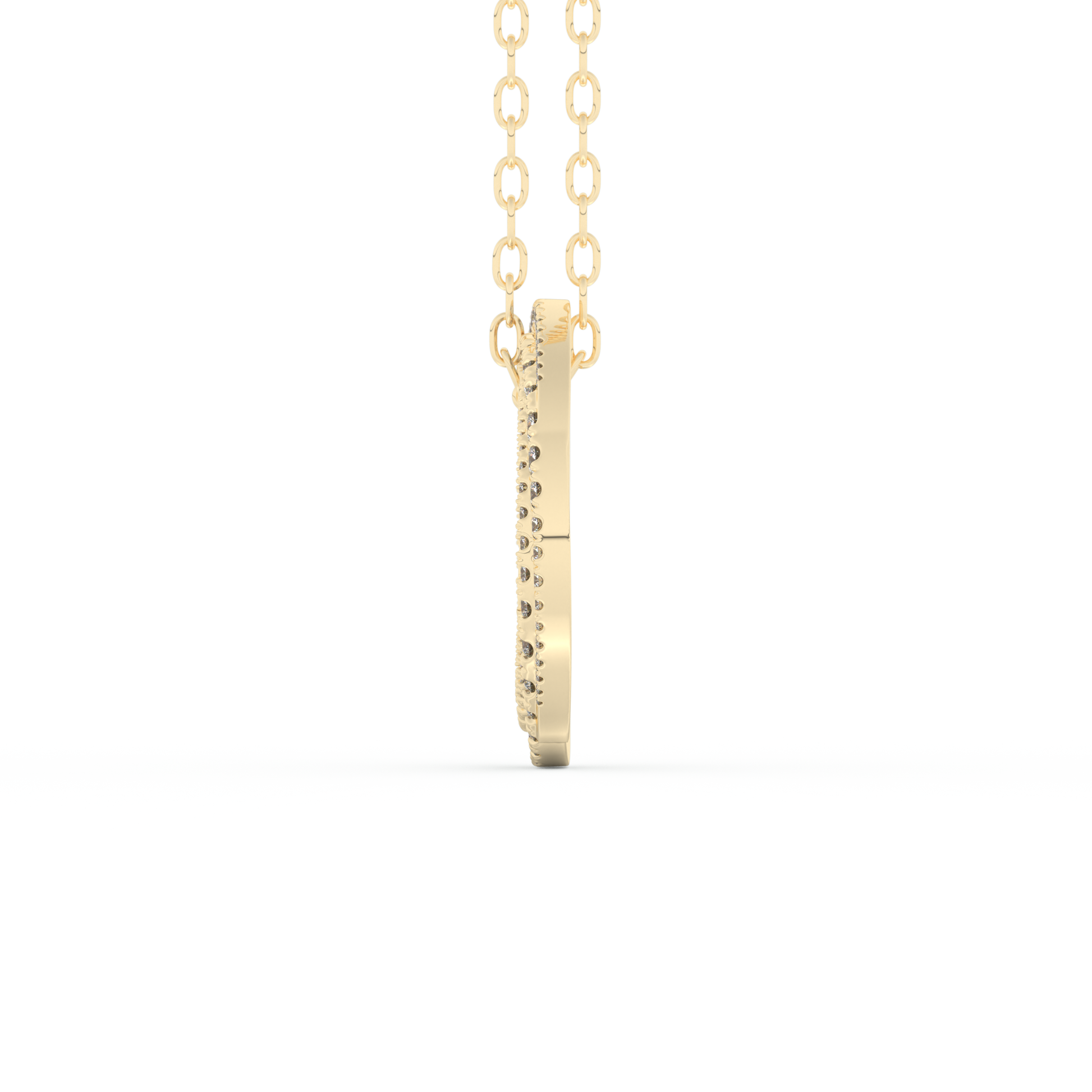 Stunning 1.288 CT Round Moissanite Diamond Spiral Necklace in Solid Gold