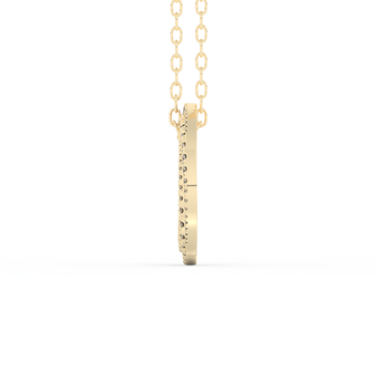 Stunning 1.288 CT Round Moissanite Diamond Spiral Necklace in Solid Gold