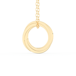 Stunning 1.288 CT Round Moissanite Diamond Spiral Necklace in Solid Gold