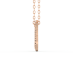 Stunning 1.288 CT Round Moissanite Diamond Spiral Necklace in Solid Gold