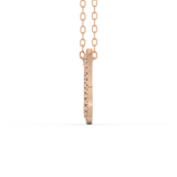 Stunning 1.288 CT Round Moissanite Diamond Spiral Necklace in Solid Gold