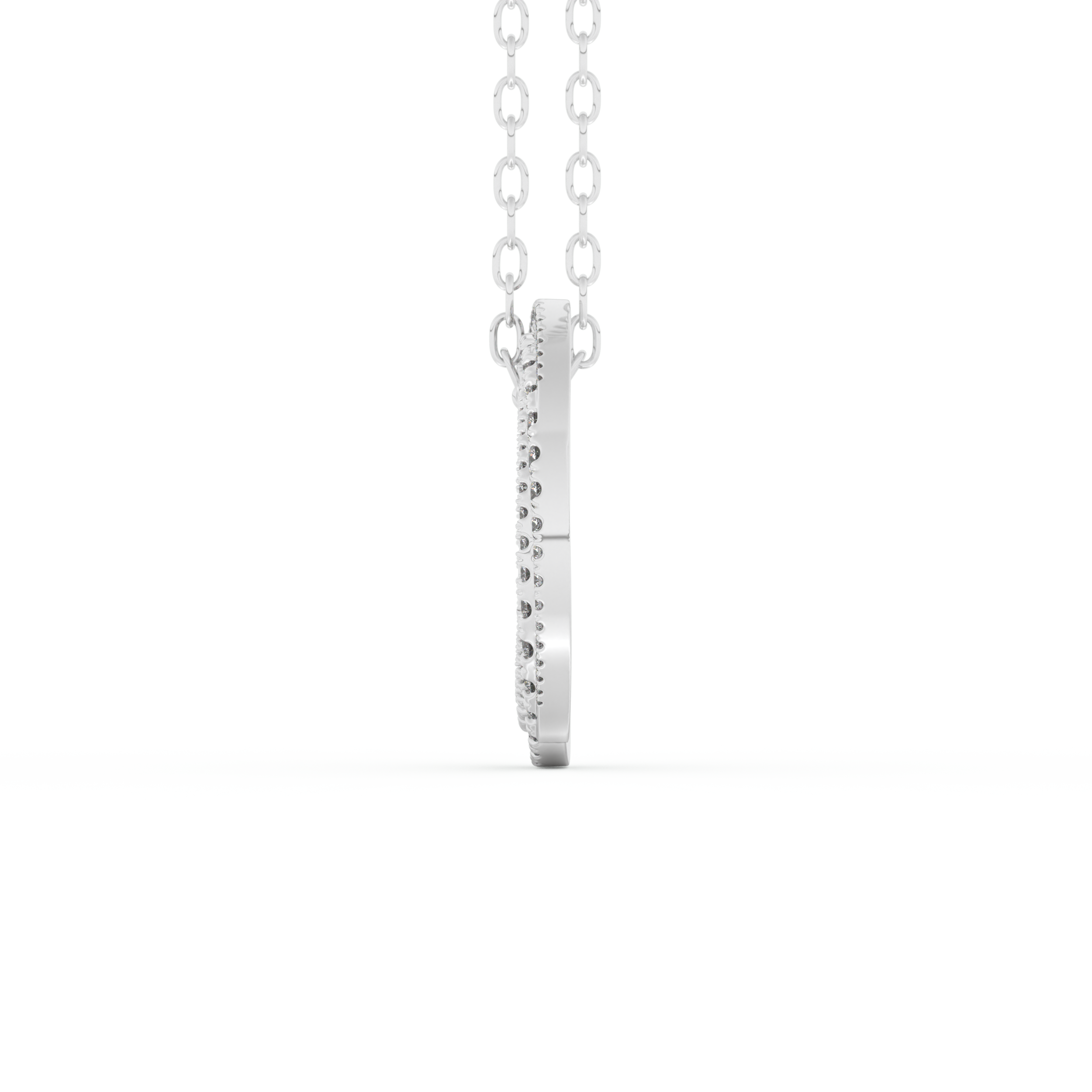 Stunning 1.288 CT Round Moissanite Diamond Spiral Necklace in Solid Gold