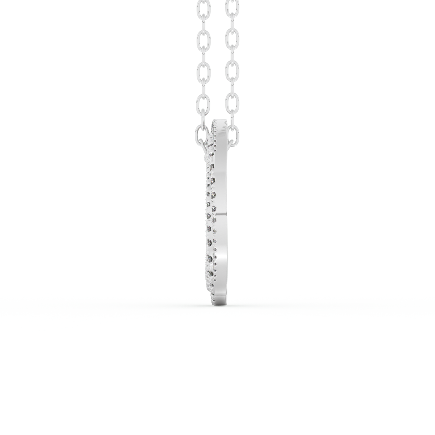 Stunning 1.288 CT Round Moissanite Diamond Spiral Necklace in Solid Gold