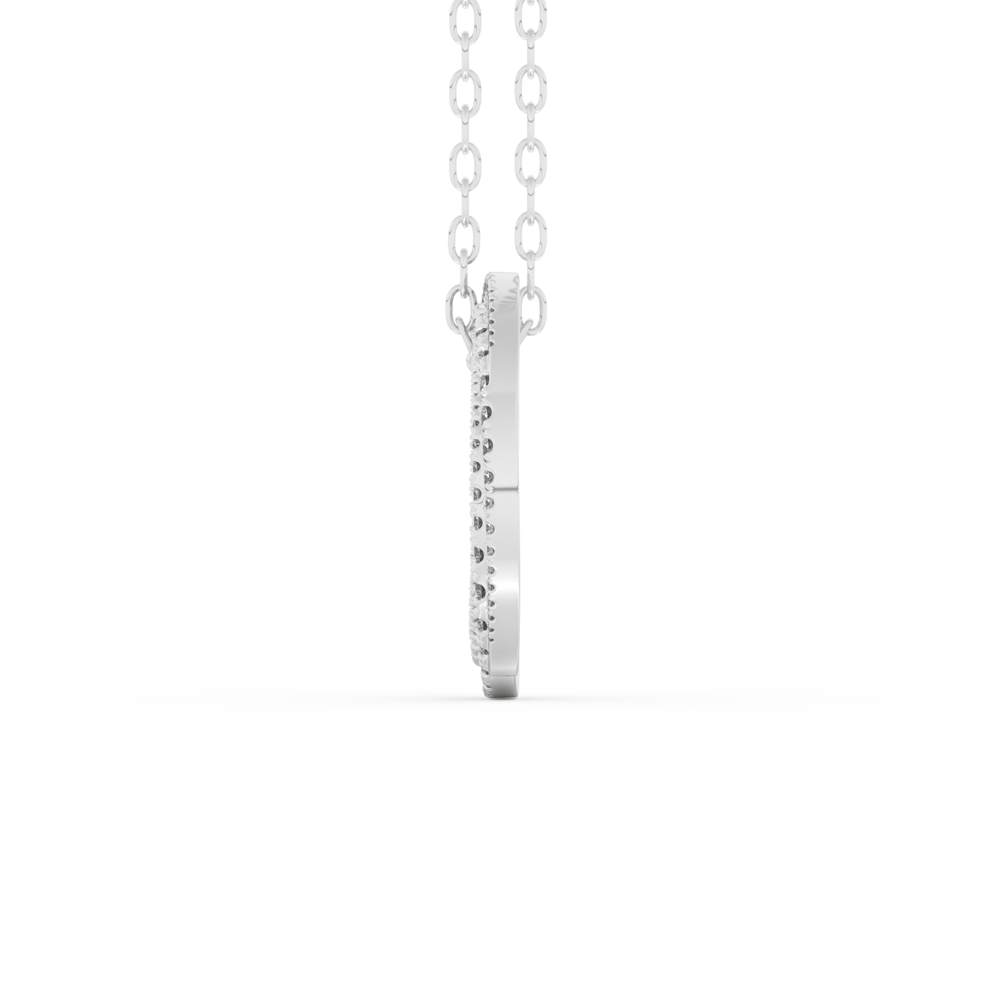 Stunning 1.288 CT Round Moissanite Diamond Spiral Necklace in Solid Gold