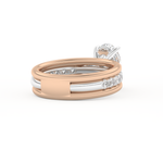 Oval Cut 2.07 Carat Moissanite Ring – Channel Pave Setting in Gold