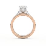 Oval Cut 2.07 Carat Moissanite Ring – Channel Pave Setting in Gold