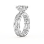 Oval Cut 2.07 Carat Moissanite Ring – Channel Pave Setting in Gold