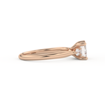 Emerald Cut 1.31 Carat Moissanite Ring – Three Stones Setting in Gold