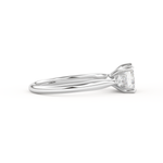 Emerald Cut 1.31 Carat Moissanite Ring – Three Stones Setting in Gold