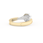 Round Cut 1.0 Carat Moissanite Ring – Pave Setting in Gold