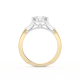 Round Cut 1.0 Carat Moissanite Ring – Pave Setting in Gold