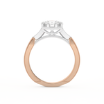 Round Cut 1.0 Carat Moissanite Ring – Pave Setting in Gold
