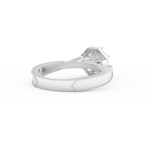 Round Cut 1.0 Carat Moissanite Ring – Pave Setting in Gold