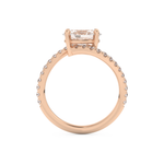 Oval Cut 1.3 Carat Moissanite Ring – Swirl & Pave Setting in Gold