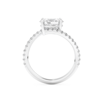 Oval Cut 1.3 Carat Moissanite Ring – Swirl & Pave Setting in Gold