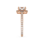 Round Cut 1.52 Carat Moissanite Ring – Cluster Setting in Gold