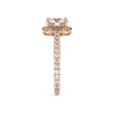 Round Cut 1.52 Carat Moissanite Ring – Cluster Setting in Gold