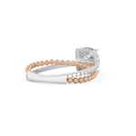 Round Cut 1.52 Carat Moissanite Ring – Pave & Split Shank Setting in Gold