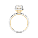 Oval Cut 1.5 Carat Moissanite Ring – Halo Setting in Gold