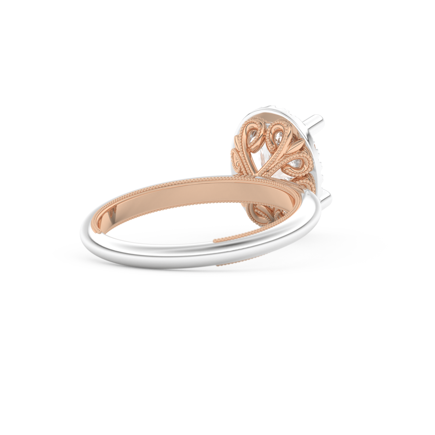 Oval Cut 1.5 Carat Moissanite Ring – Halo Setting in Gold