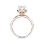 Oval Cut 1.5 Carat Moissanite Ring – Halo Setting in Gold