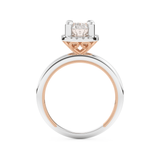 Oval Cut 1.5 Carat Moissanite Ring – Halo Setting in Gold