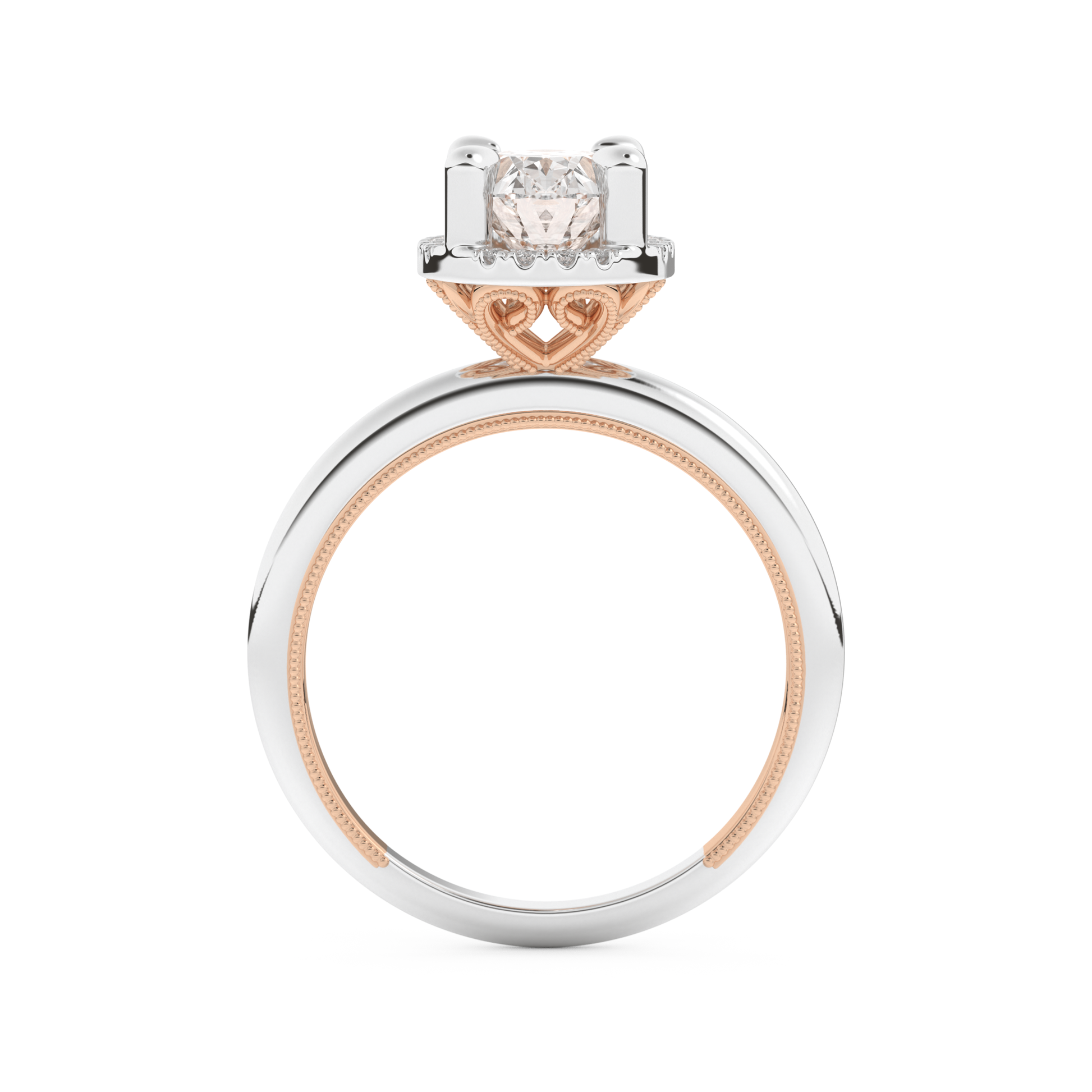 Oval Cut 1.5 Carat Moissanite Ring – Halo Setting in Gold