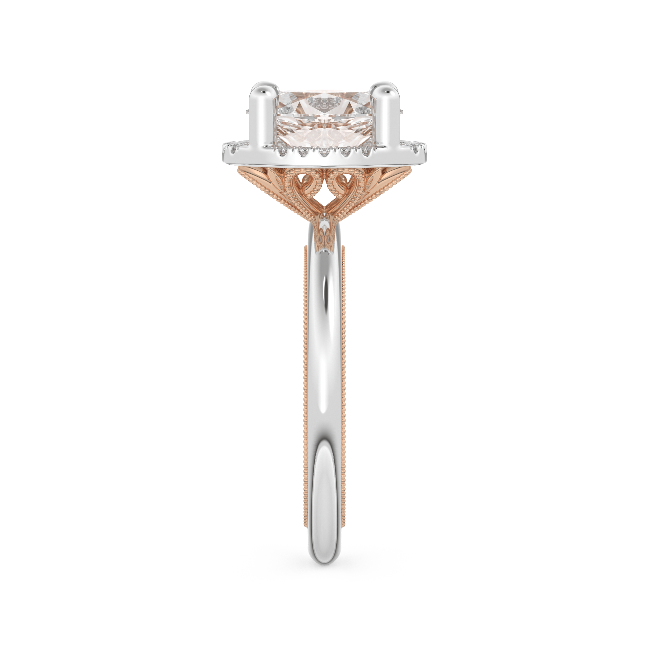 Oval Cut 1.5 Carat Moissanite Ring – Halo Setting in Gold