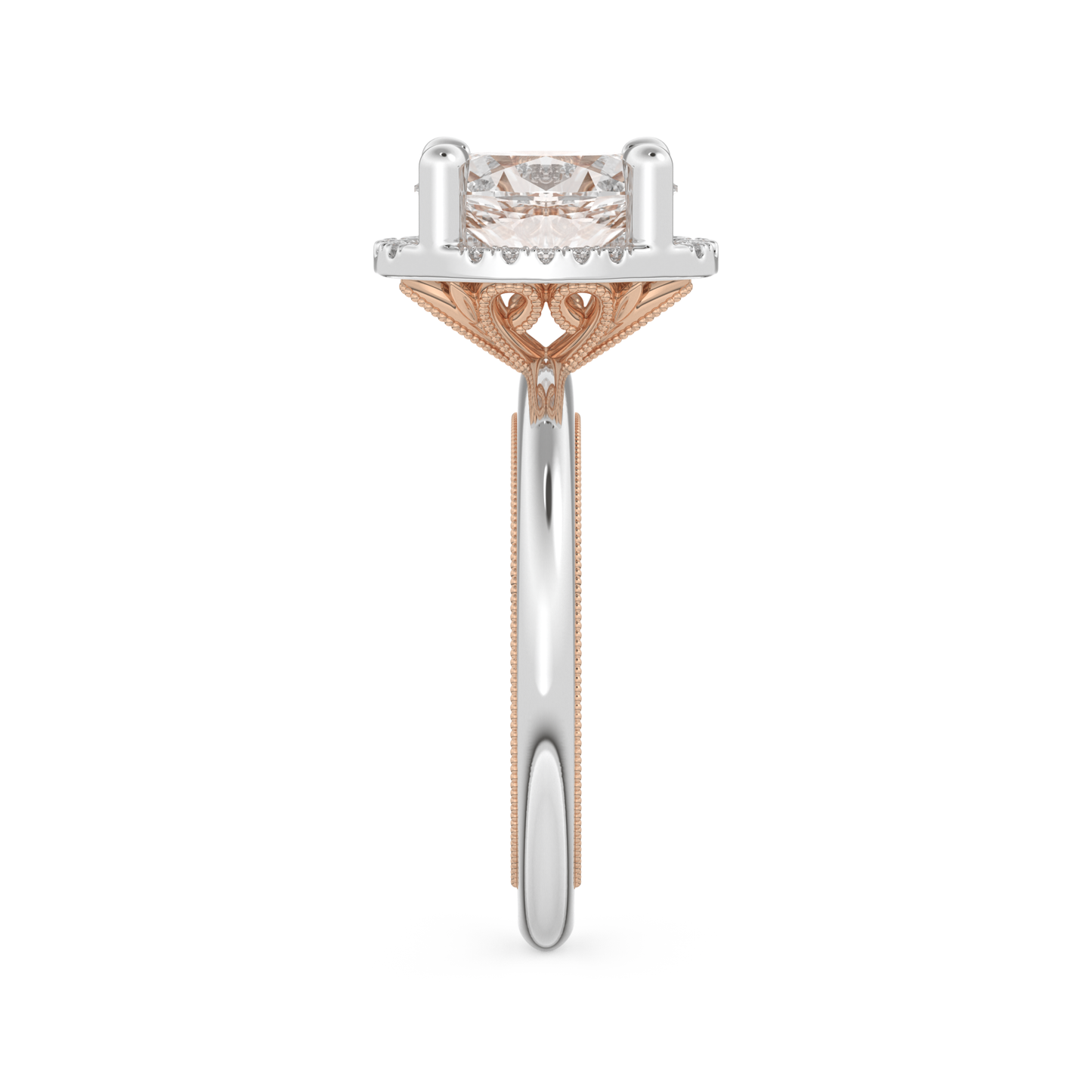 Oval Cut 1.5 Carat Moissanite Ring – Halo Setting in Gold