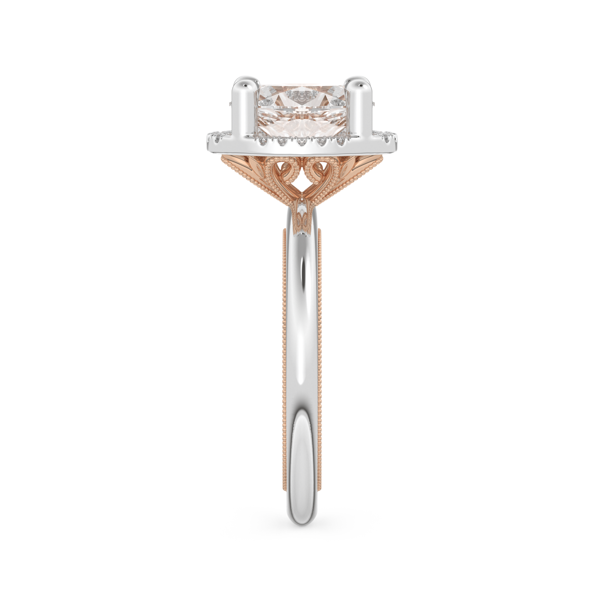 Oval Cut 1.5 Carat Moissanite Ring – Halo Setting in Gold