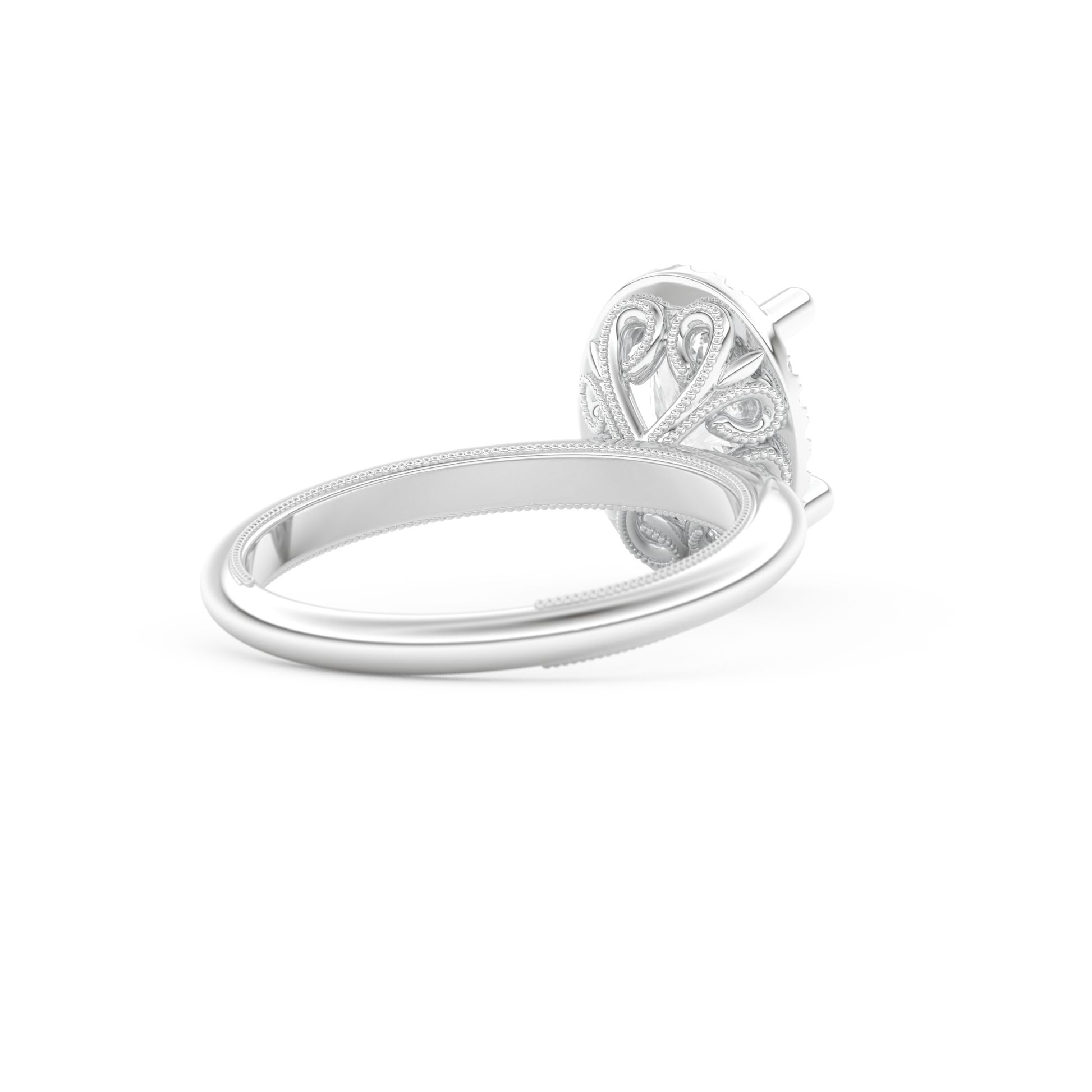 Oval Cut 1.5 Carat Moissanite Ring – Halo Setting in Gold