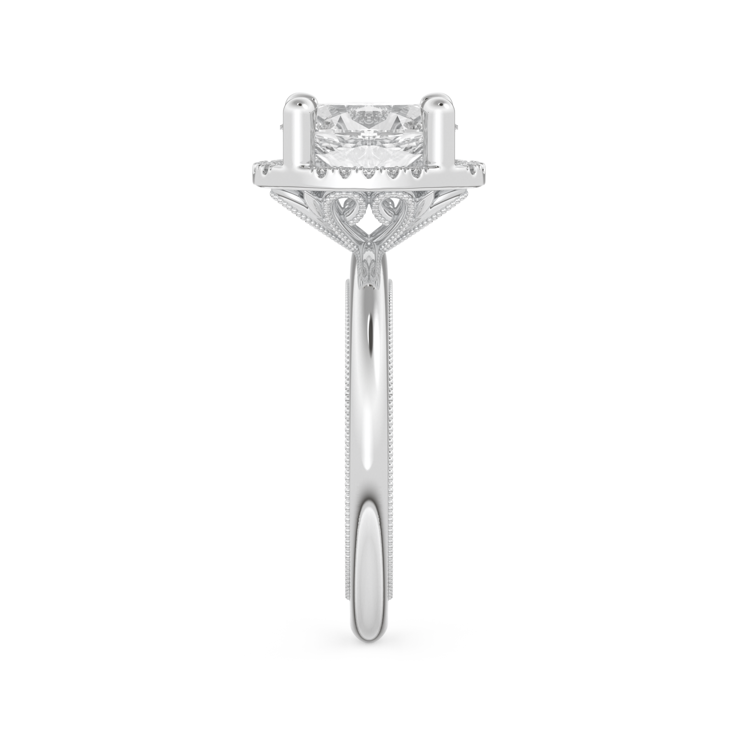Oval Cut 1.5 Carat Moissanite Ring – Halo Setting in Gold