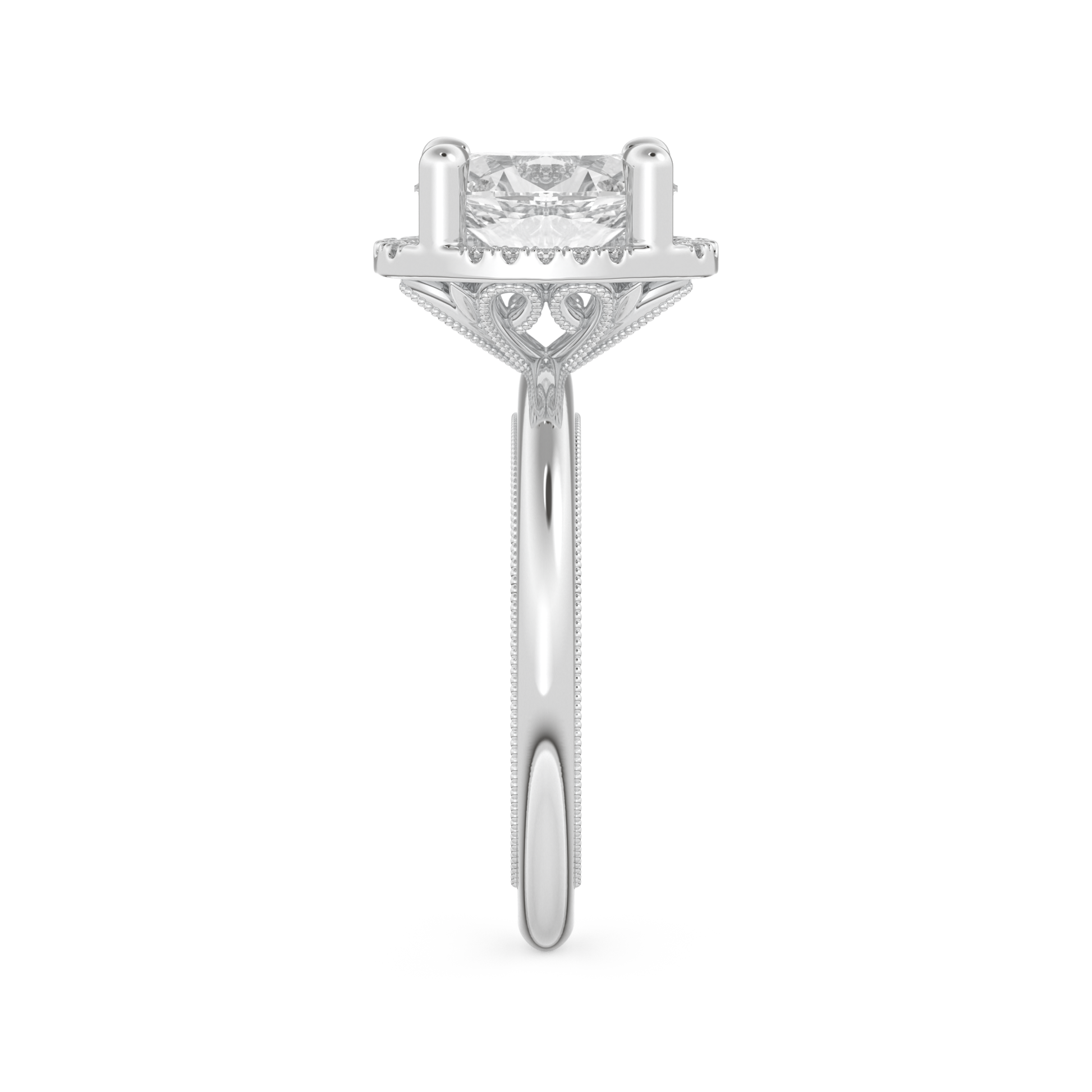 Oval Cut 1.5 Carat Moissanite Ring – Halo Setting in Gold
