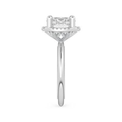Oval Cut 1.5 Carat Moissanite Ring – Halo Setting in Gold