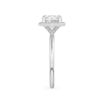 Round Cut 1.5 Carat Bezel Moissanite Solitaire Ring – Pave Setting in Gold 5