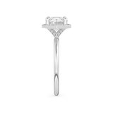 Round Cut 1.5 Carat Bezel Moissanite Solitaire Ring – Pave Setting in Gold 5