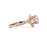 Round Cut 1.5 Carat Moissanite Ring – Cluster Setting in Gold