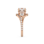 Round Cut 1.5 Carat Moissanite Ring – Cluster Setting in Gold