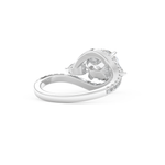 Round Cut 1.5 Carat Moissanite Ring – Cluster Setting in Gold