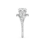 Round Cut 1.5 Carat Moissanite Ring – Cluster Setting in Gold