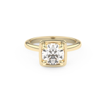 Round Cut 1.5 Carat Moissanite Ring – Pave Setting in Gold