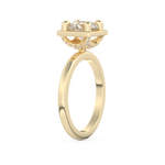 Round Cut 1.5 Carat Moissanite Ring – Pave Setting in Gold
