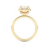 Round Cut 1.5 Carat Moissanite Ring – Pave Setting in Gold