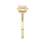 Round Cut 1.5 Carat Moissanite Ring – Pave Setting in Gold