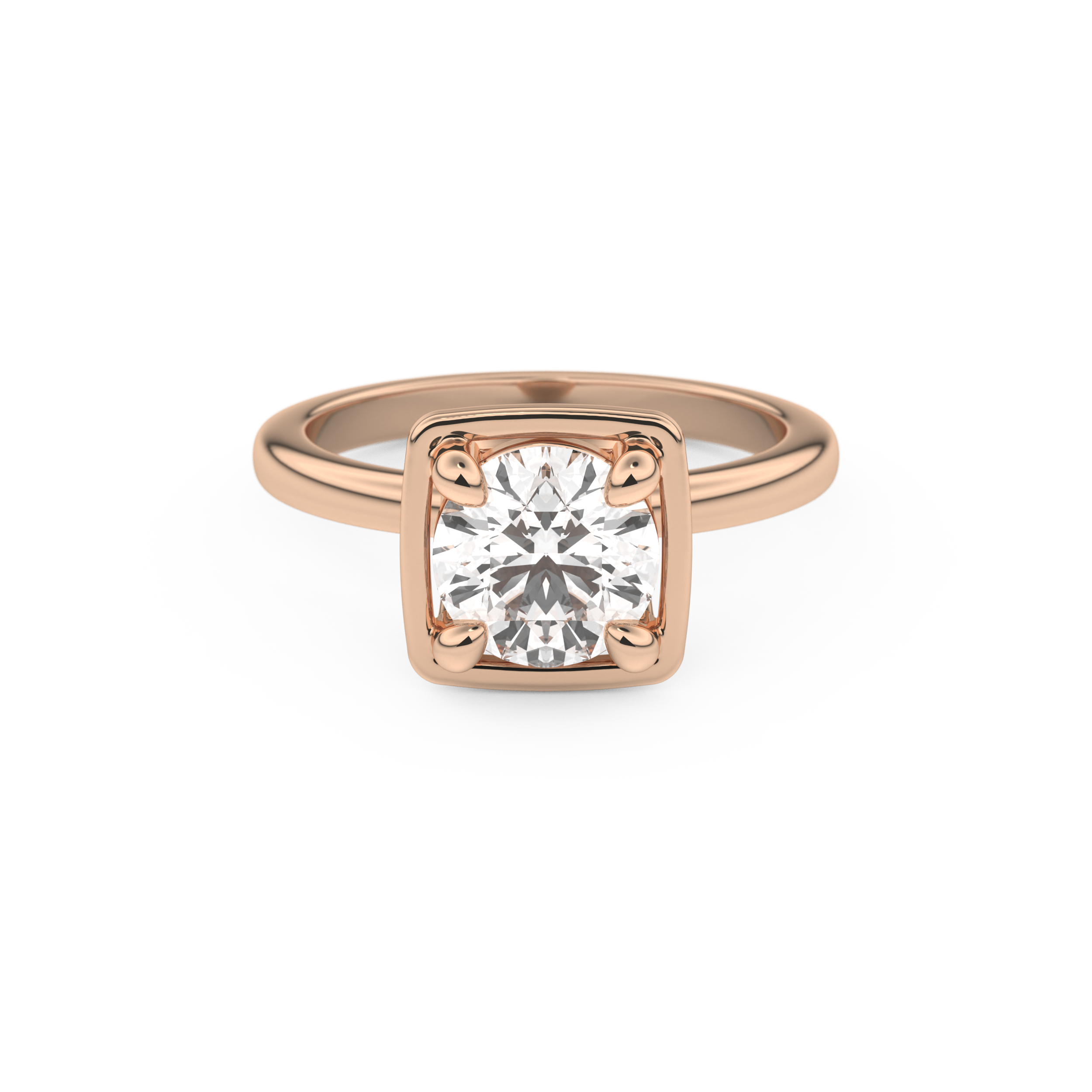 Round Cut 1.5 Carat Moissanite Ring – Pave Setting in Gold