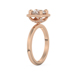 Round Cut 1.5 Carat Moissanite Ring – Pave Setting in Gold